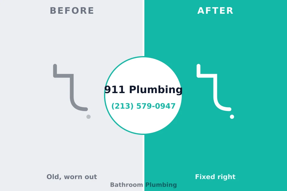 Before and after: plumbing company Waurika, OK